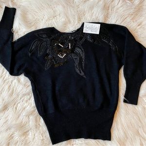 Women’s vintage lambswool/angora sweater NWT. Size M